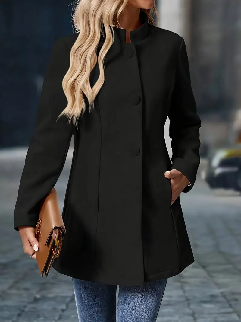 Lia | Abrigo elegante de otoño con botones para mujer