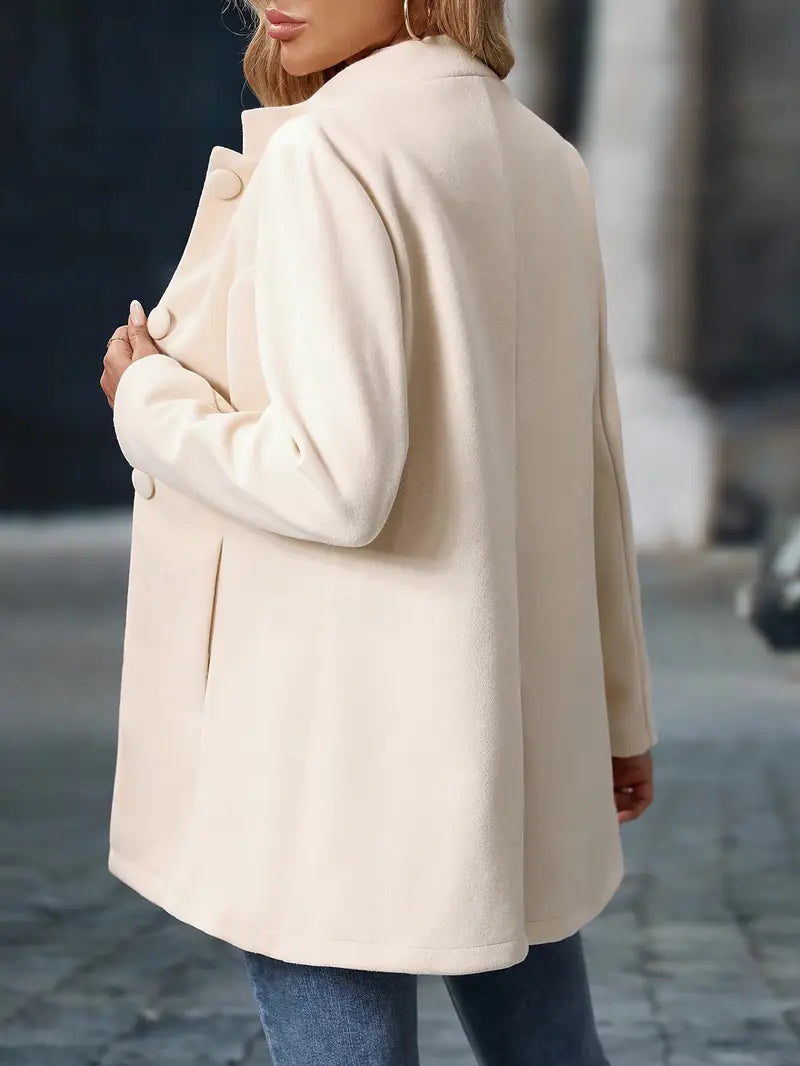 Lia | Abrigo elegante de otoño con botones para mujer