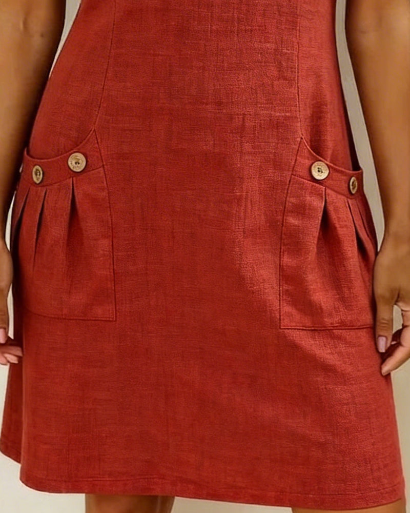 Carmen Mode® | Vestido de algodón con cremallera