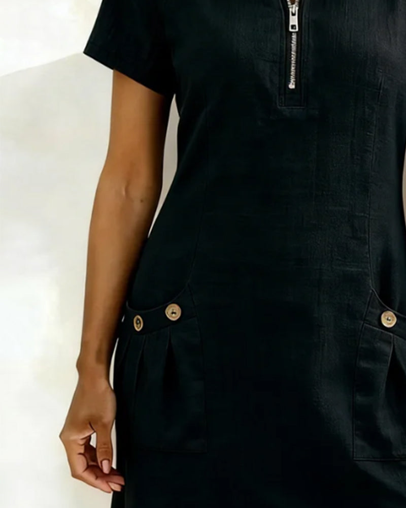 Carmen Mode® | Vestido de algodón con cremallera