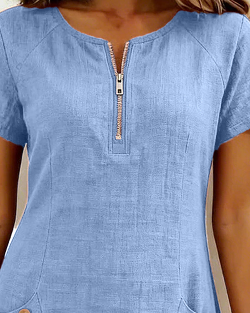 Carmen Mode® | Vestido de algodón con cremallera
