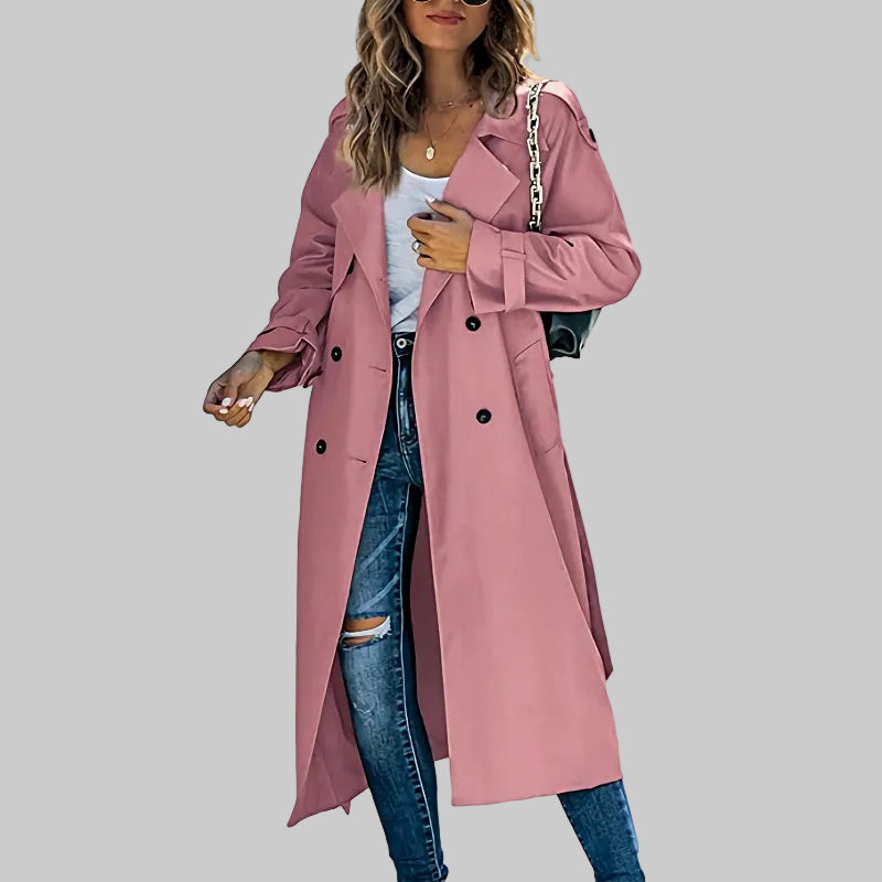 Layla | Gabardina larga elegante para mujer