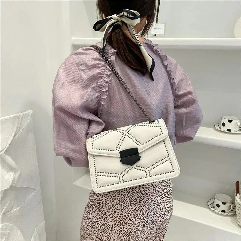 Bolso bandolera elegante - Cuero sintético de moda