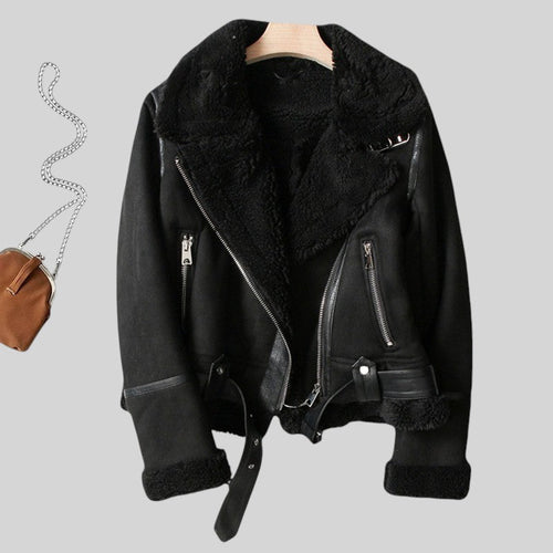 Antonia | Chaqueta cálida de ante entallada para mujer