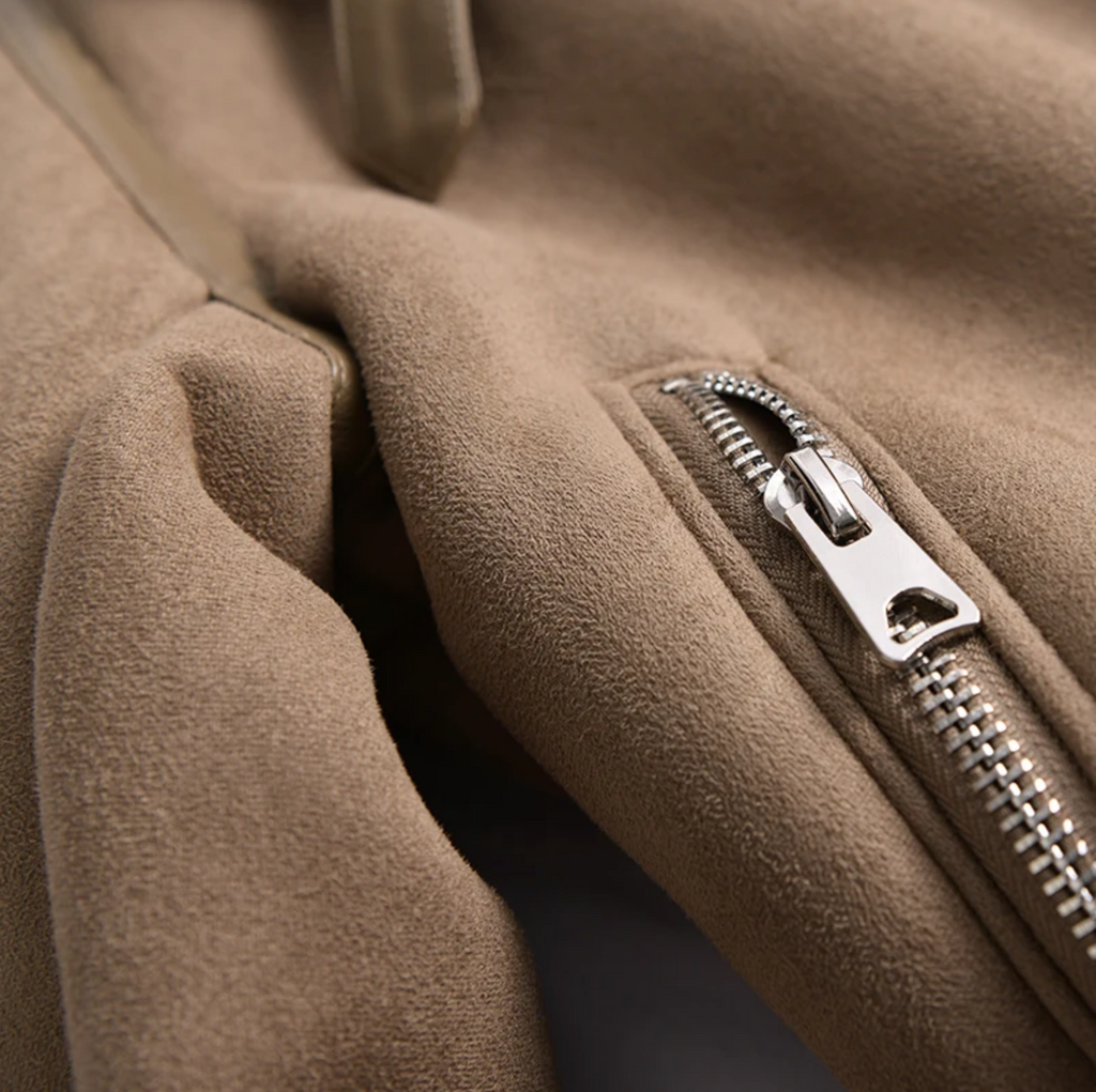 Antonia | Chaqueta cálida de ante entallada para mujer