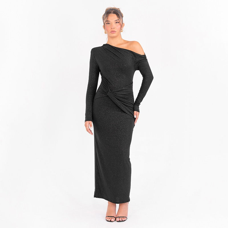 Noa - Vestido maxi brillante