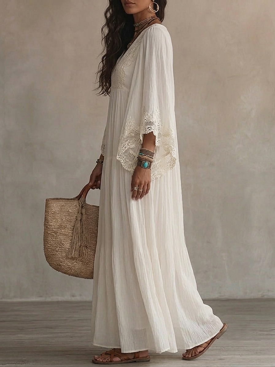 Celeste™ | Vestido Largo Boho