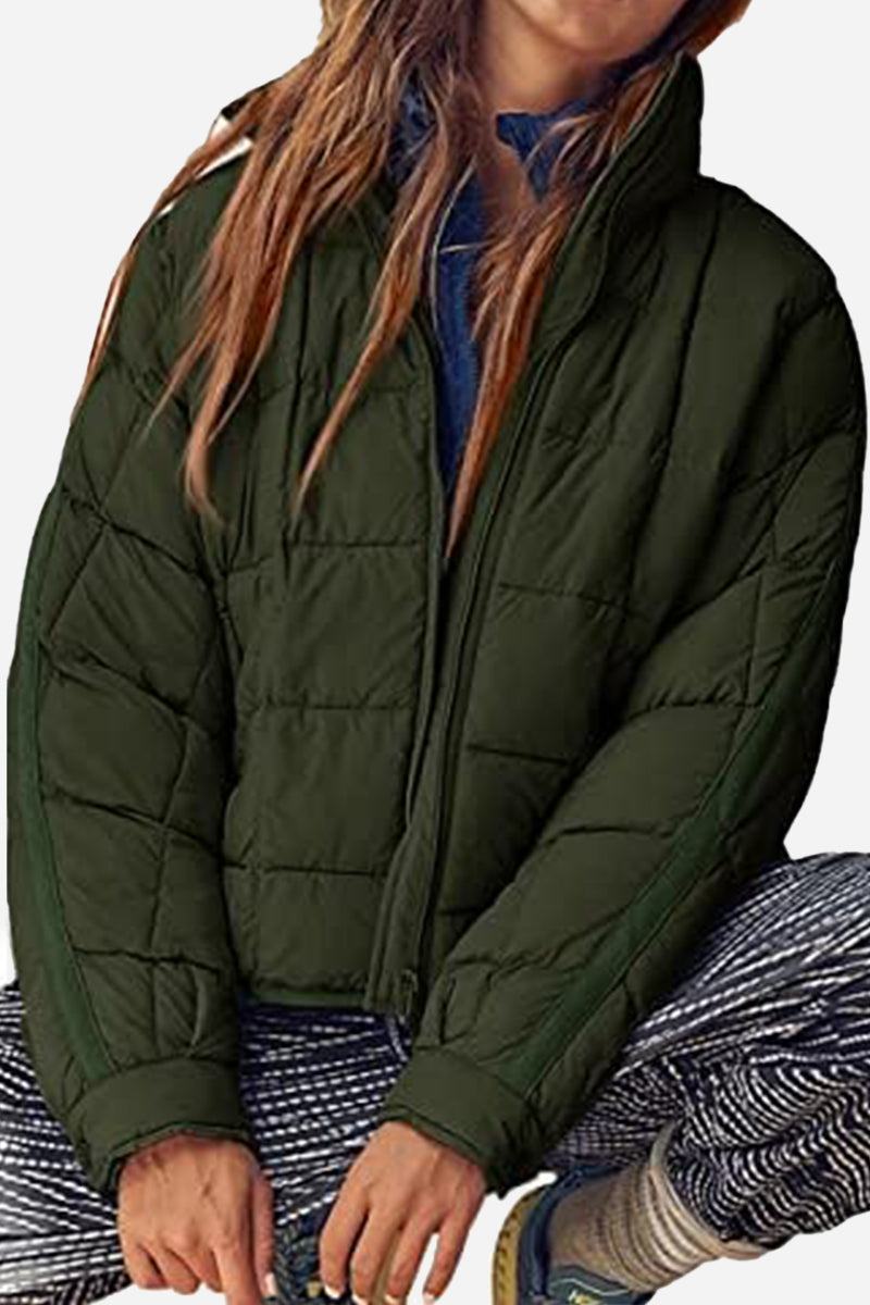 Caroline | Chaqueta acolchada ligera de viaje con cremallera para mujer