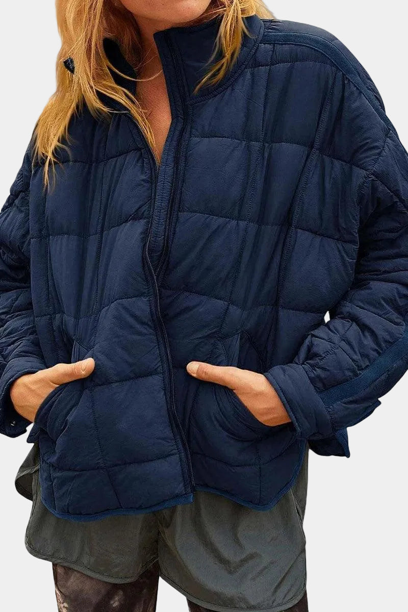 Caroline | Chaqueta acolchada ligera de viaje con cremallera para mujer