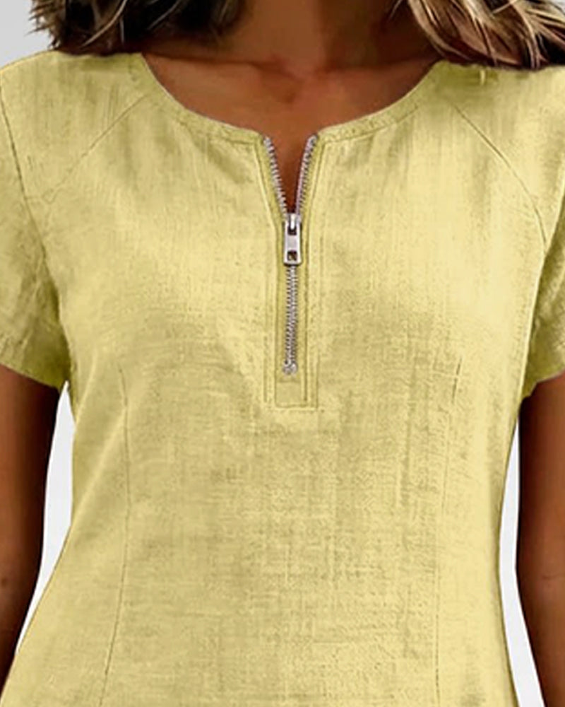 Carmen Mode® | Vestido de algodón con cremallera
