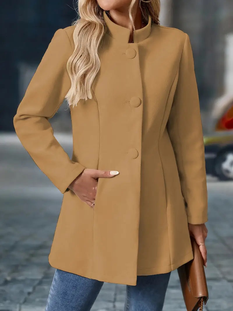 Lia | Abrigo elegante de otoño con botones para mujer