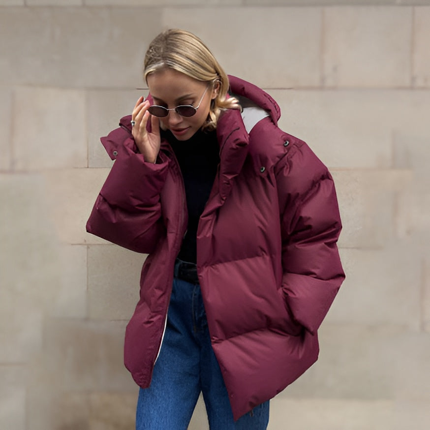 Elina | Chaqueta de invierno acolchada y holgada con capucha para mujer
