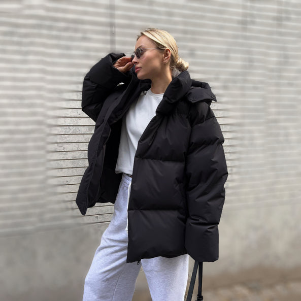 Elina | Chaqueta de invierno acolchada y holgada con capucha para mujer