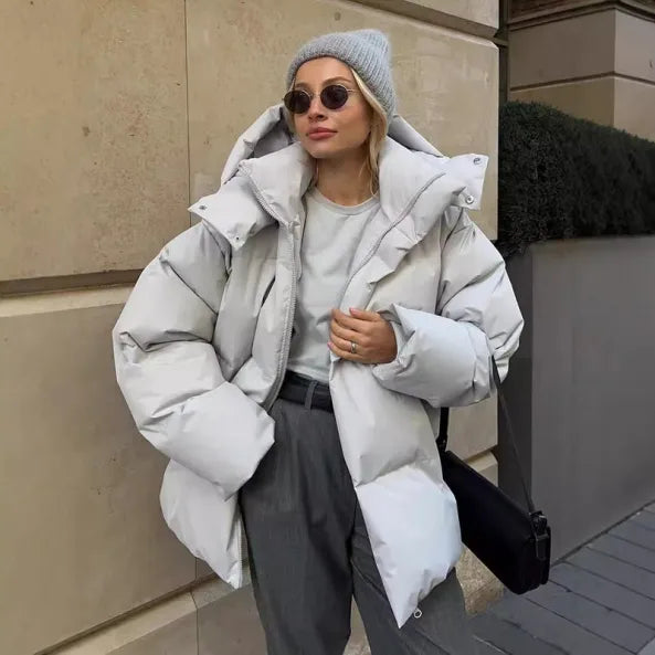 Elina | Chaqueta de invierno acolchada y holgada con capucha para mujer