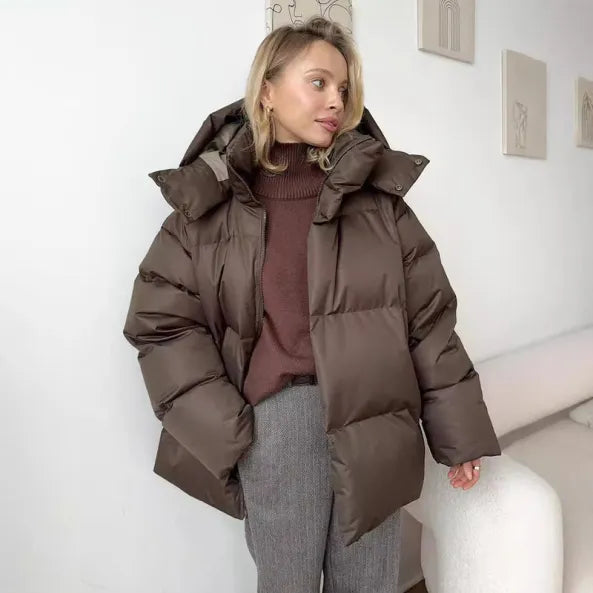 Elina | Chaqueta de invierno acolchada y holgada con capucha para mujer