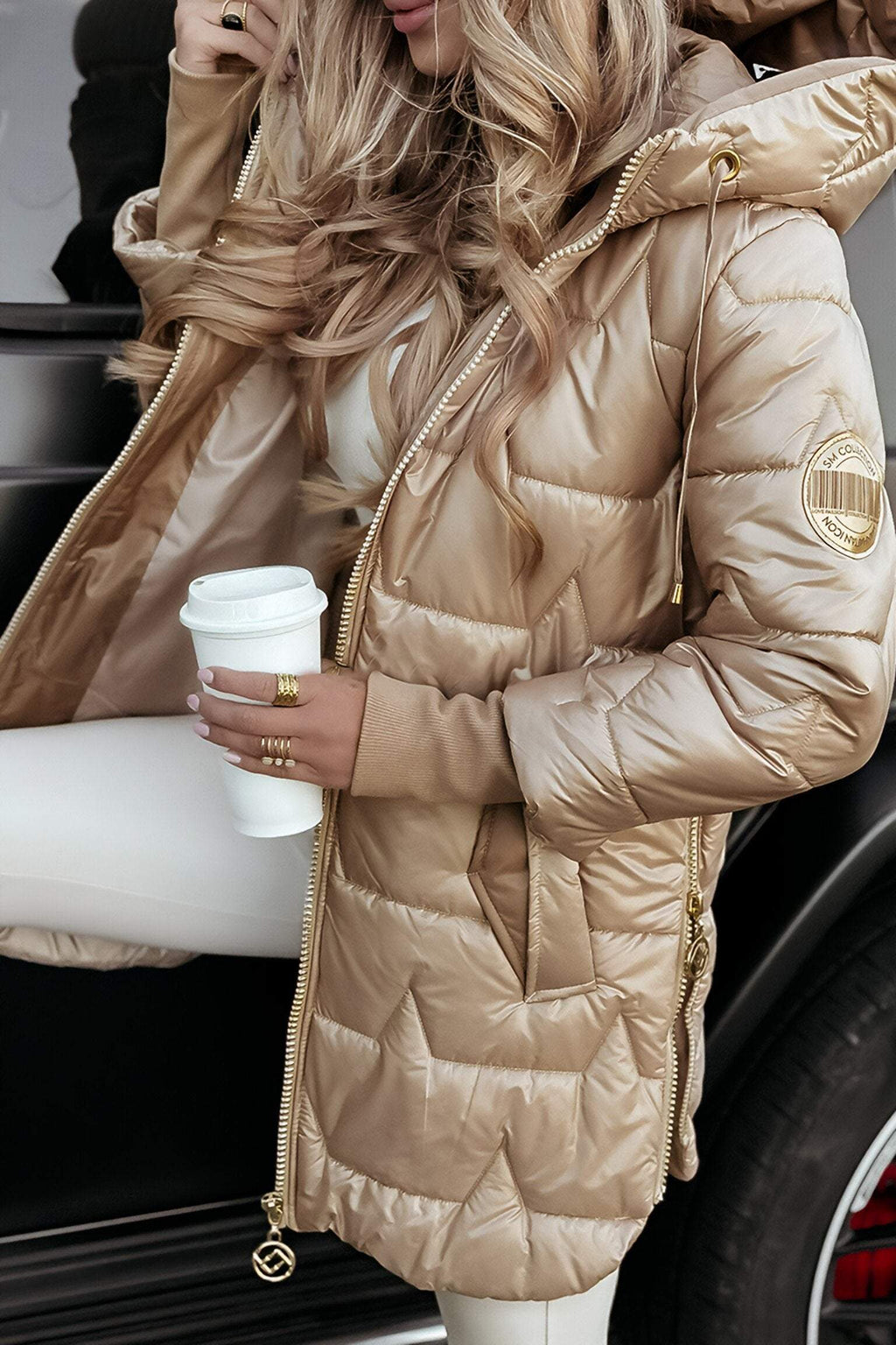 Aspen | Chaqueta larga acolchada cálida y de moda para mujer