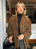 Emmy | Chaqueta elegante de ante para otoño para mujer