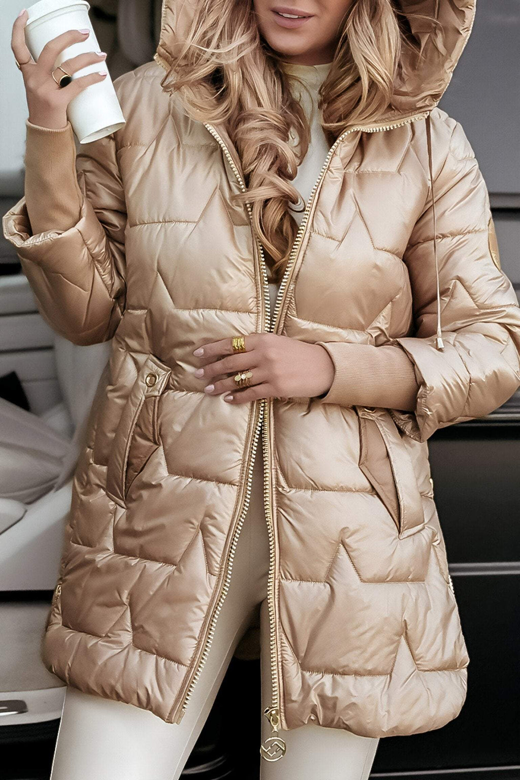 Aspen | Chaqueta larga acolchada cálida y de moda para mujer