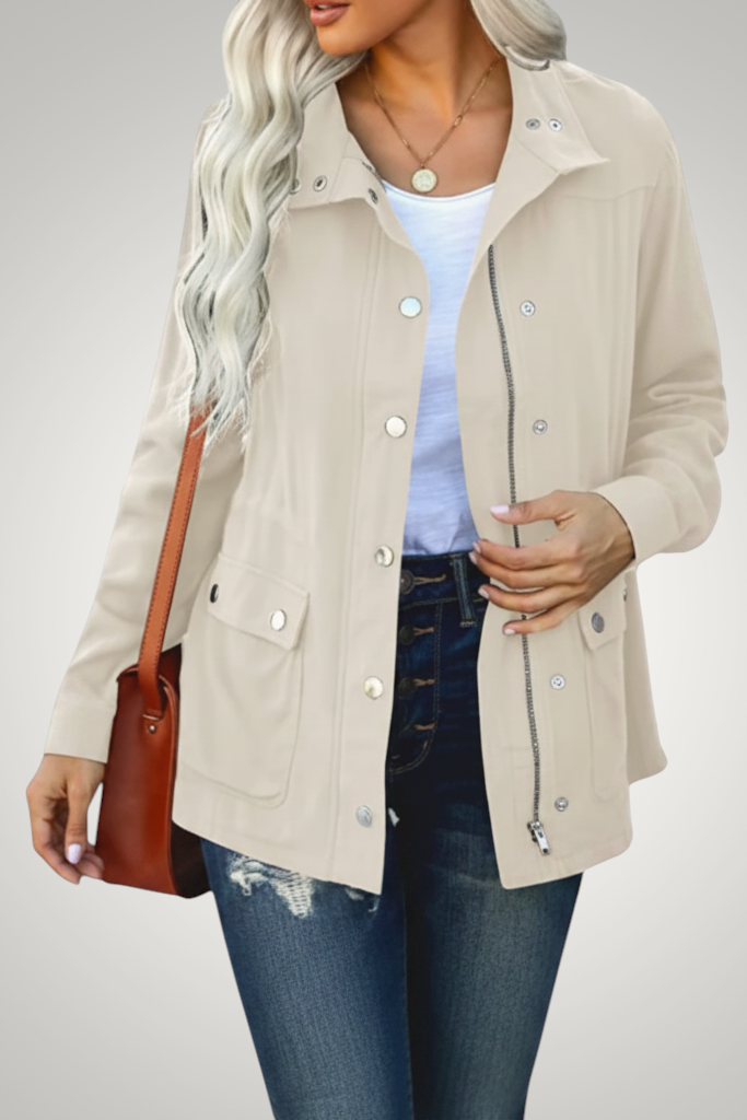 Chaqueta impermeable de entretiempo para mujer
