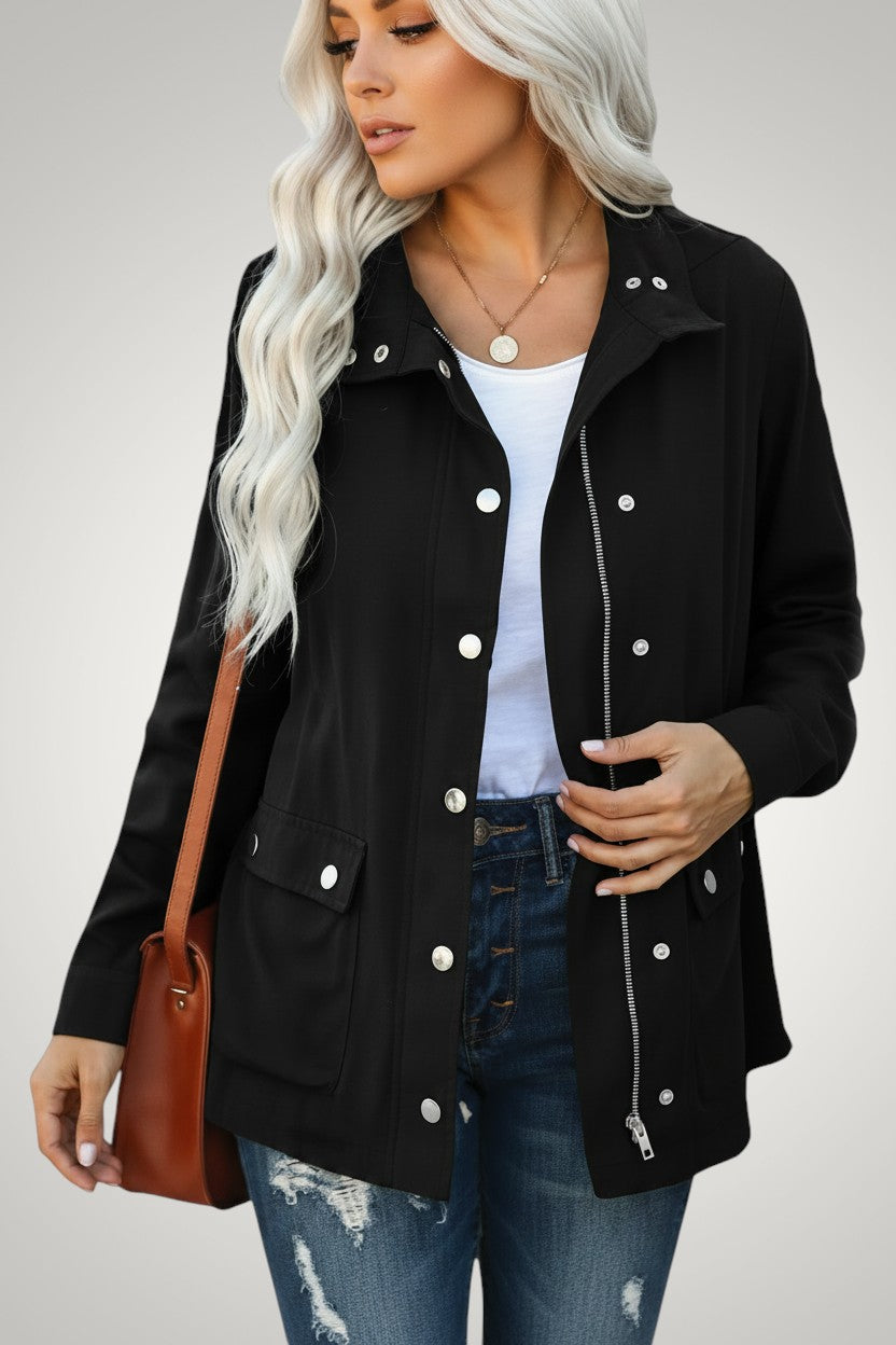 Chaqueta impermeable de entretiempo para mujer