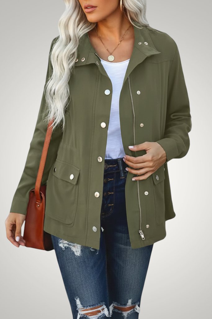Chaqueta impermeable de entretiempo para mujer