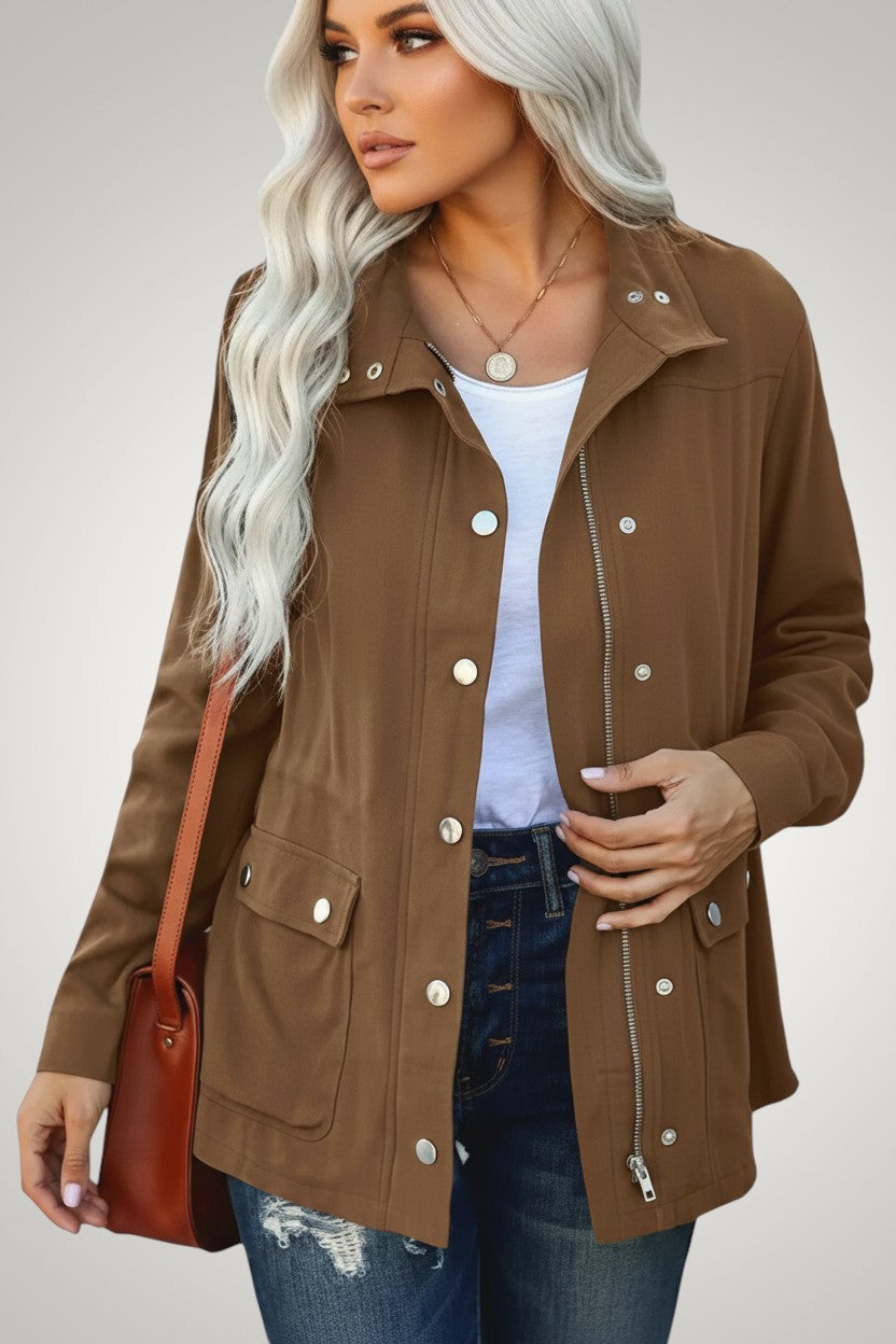 Chaqueta impermeable de entretiempo para mujer