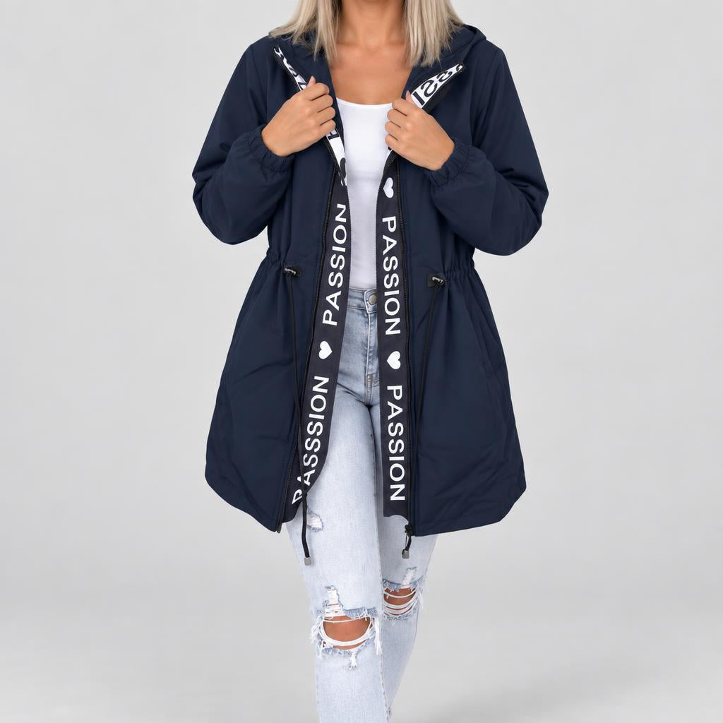 Leah | Chaqueta informal sin capucha con cremallera para mujer