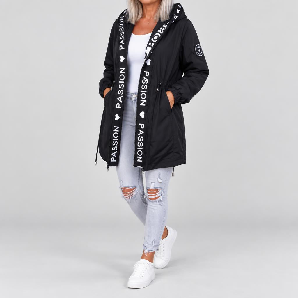 Leah | Chaqueta informal sin capucha con cremallera para mujer