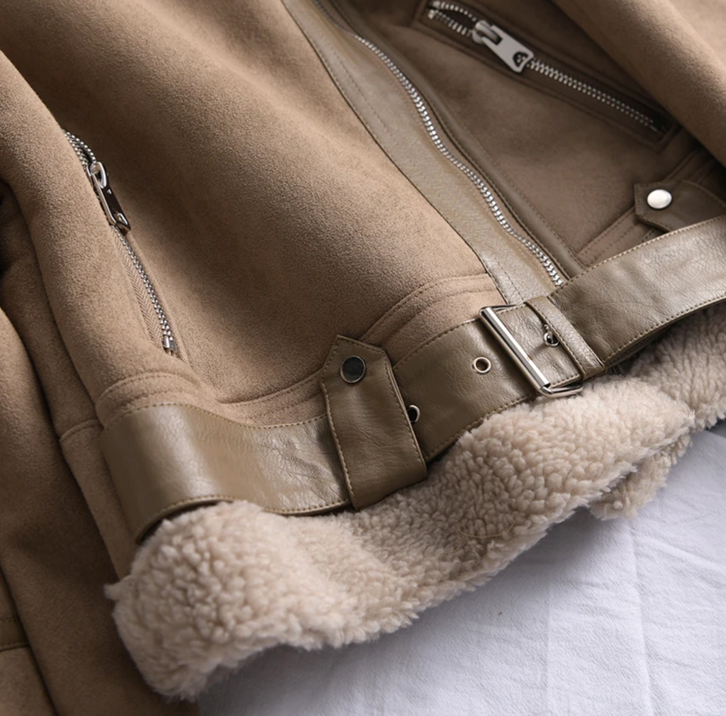 Lina | Chaqueta cálida de ante para mujer