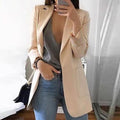 Blazer largo abierto para mujer