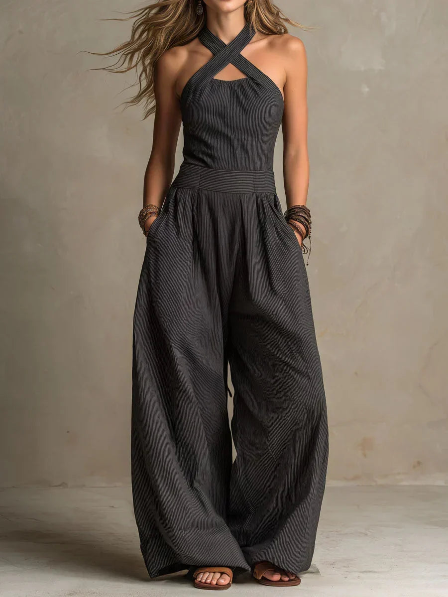 Lucía™ | Mono elegante con escote cruzado
