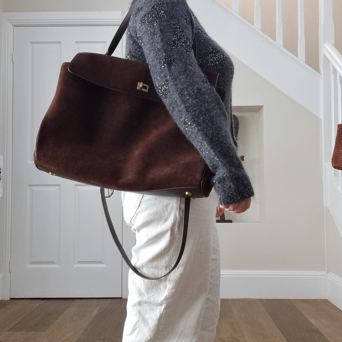 Harper Bolso de hombro (gamuza)