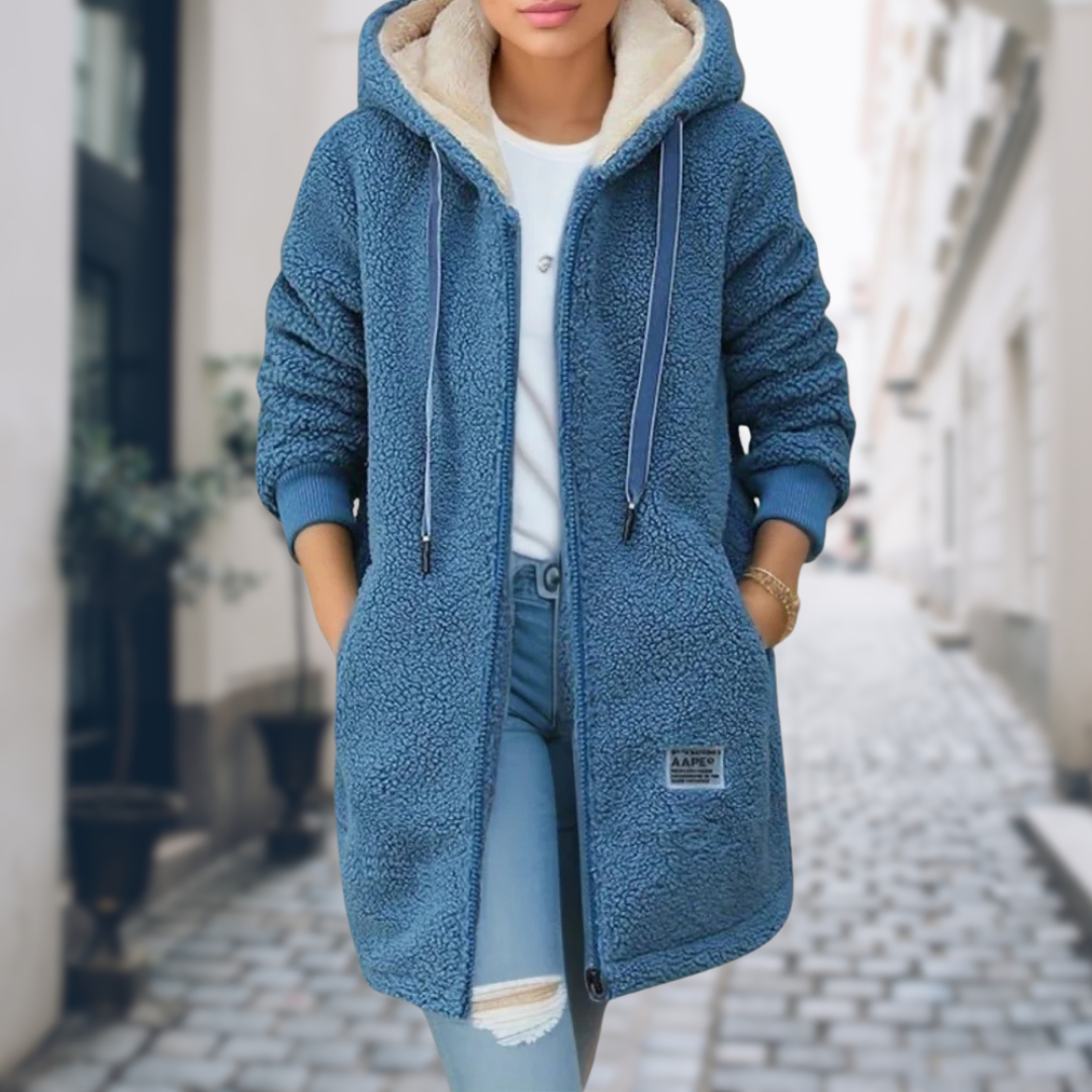 Silvia | Chaqueta de invierno con capucha forrada para mujer