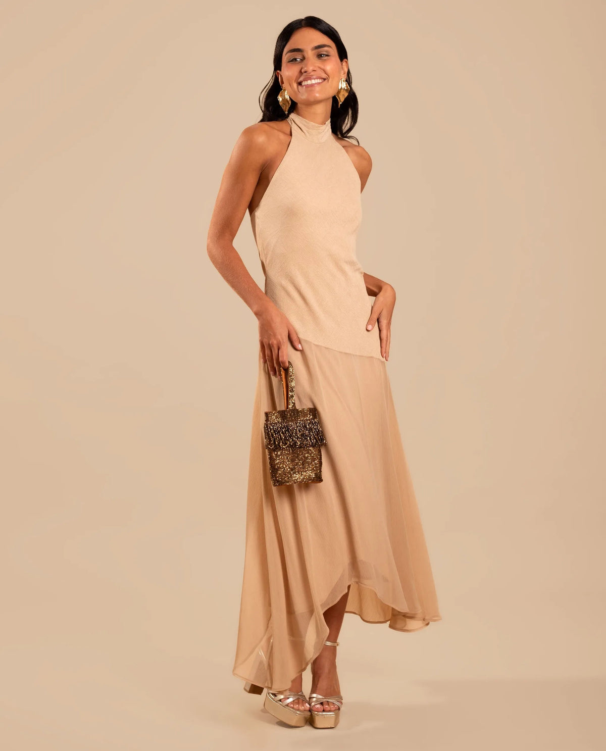 VESTIDO ONA · BEIGE