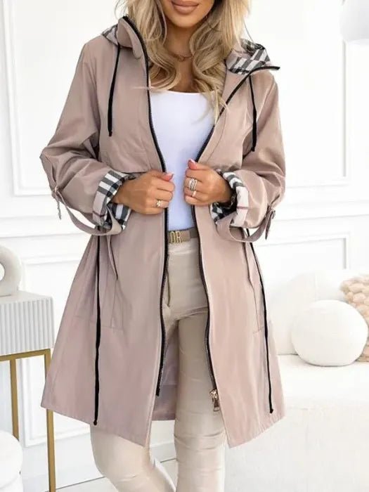 Nadine | Gabardina informal con capucha para mujer